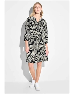 Платье-туника с принтом по всей поверхности, черный Cecil