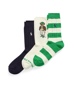 Носки, Ivory/Navy Polo ralph lauren