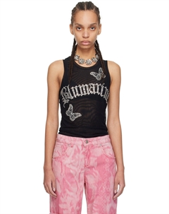 Черная майка с бабочками Blumarine