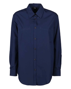 Хлопковая рубашка, синий Fay