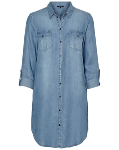 Платье-рубашка VMSilla, Blue denim Vero moda