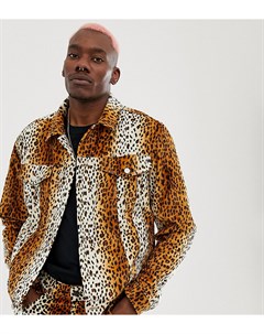 Куртка с леопардовым принтом inspired Reclaimed vintage