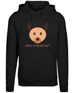 Толстовка Weihnachten Red Nose, Black F4nt4stic