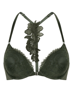 Бюстгальтер пуш-ап Hunkemöller Amara, Dark green Hunkemoller