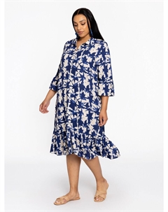 Миди платье, Dark blue Yoek