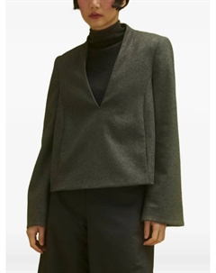 Блузка с V-образным вырезом, серый Annette görtz