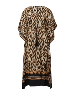 Миди платье, Brown/Black Comma,