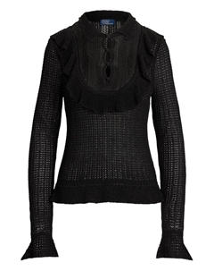 Пуловер рыхлой вязки, черный Polo ralph lauren