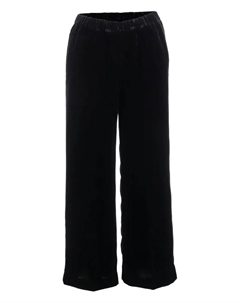 Велюровые широкие спортивные брюки, черный Aspesi