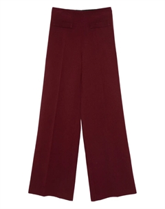 Широкие брюки с молниями, красный Sandro