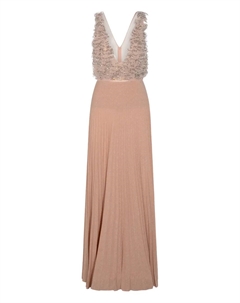 Платье из тюля, нейтральный Elisabetta franchi