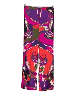 Брюки с абстрактным принтом, фиолетовый Pucci
