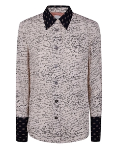 Рубашка с принтом-надписью, белый Paul smith