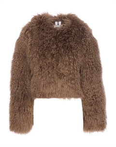 Шуба с длинными рукавами, коричневый Sword