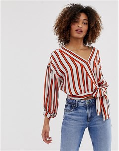 Рубашка в полоску с поясом Audrey Pepe jeans