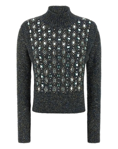 Водолазка Mirror Image с украшениями, серый Pinko