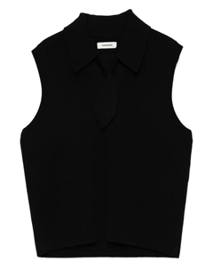 Топ без рукавов на пуговицах, черный Sandro