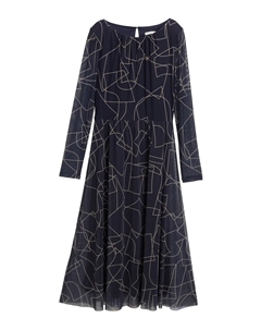 Миди платье, Night blue Tom tailor