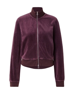 Худи с капюшоном на молнии, Aubergine Weekday