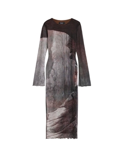 Миди платье, Dark brown Desigual