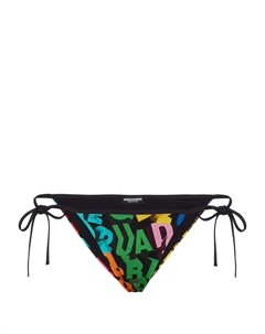 Плавки-бикини с логотипом, черный Dsquared2