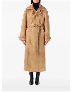 Пальто с поясом из овчины, нейтральный Sword