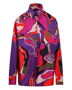 Рубашка с графическим узором, фиолетовый Pucci