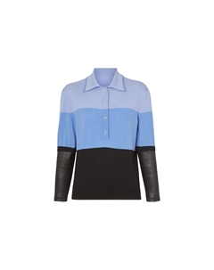 Женская рубашка поло, цвет Blue Burberry