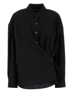 Рубашка из хлопкового микса, черный Lemaire