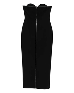 Бюстгальтерное платье на молнии спереди, черный Chb christian boaro