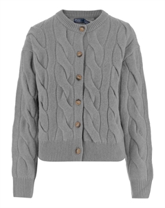 Кардиган с косами, синий Polo ralph lauren