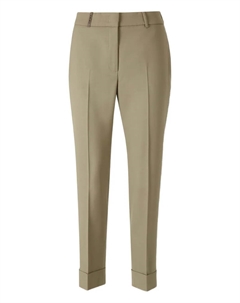 Укороченные брюки с отделкой, нейтральный Peserico