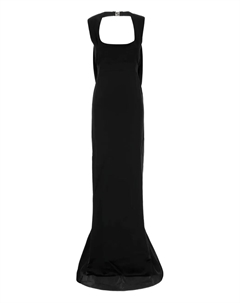 Шелковое платье с открытой спиной, черный Dsquared2