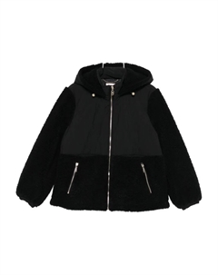 Куртка с капюшоном и вставками из плюшевого материала, черный Liu jo
