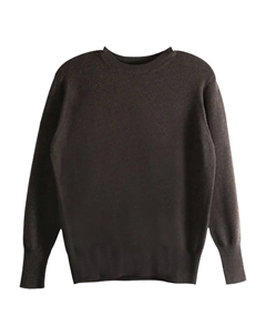 Джемпер с круглым вырезом, коричневый The row