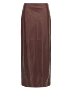 Юбка миди с разрезом, красный Brunello cucinelli