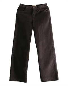 Вельветовые брюки прямого кроя, коричневый The row