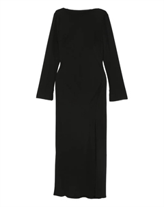 Платье с разрезом сбоку, черный Patrizia pepe