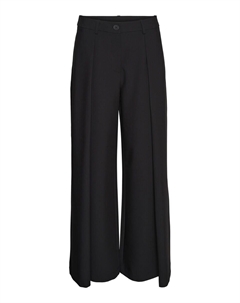 Широкие брюки со складками спереди NOLA, Black Vero moda