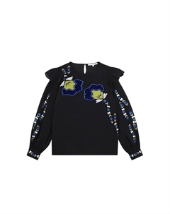 Лонгслив Flower, Navy Scalpers