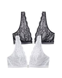 Футболка-бюстгальтер, Black/White Petite fleur