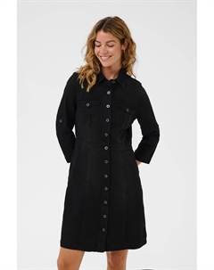 Платье-рубашка Uniforma, Black denim Cream