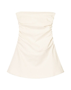 Мини платье, Beige/Ecru Bershka