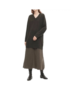 Платье из овечьей шерсти U Premium, темно-серый Uniqlo