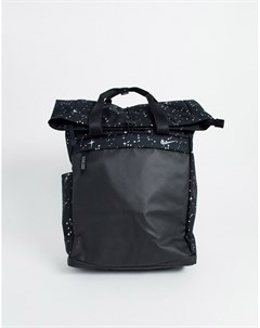 Черный рюкзак с блестящим принтом Nike training