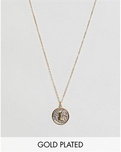Позолоченное ожерелье с подвеской в виде буквы L Ottoman hands