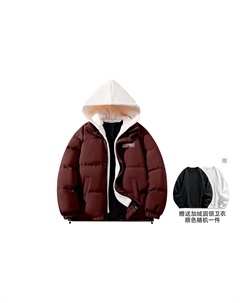 Куртка Down Unisex + флисовая толстовка, бордовый Bobby abley