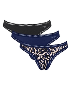 Стринги Go Crush, Night blue/Black Sloggi