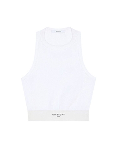 Топ Cropped Tank Top, White Givenchy