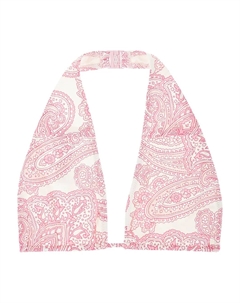 Топ бикини с вырезом халтер, розовый Mc2 saint barth